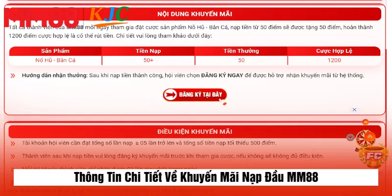 Thông Tin Chi Tiết Về Khuyến Mãi Nạp Đầu MM88
